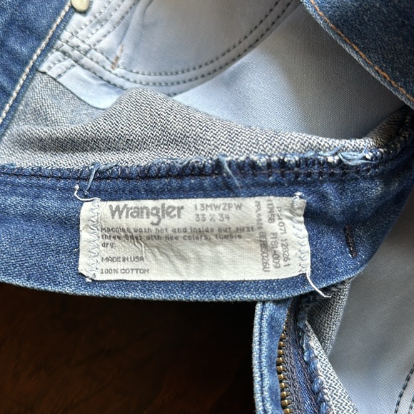Wrangler Dark Blue 33 x 34 Jeans Western Classic - Picture 2 of 4